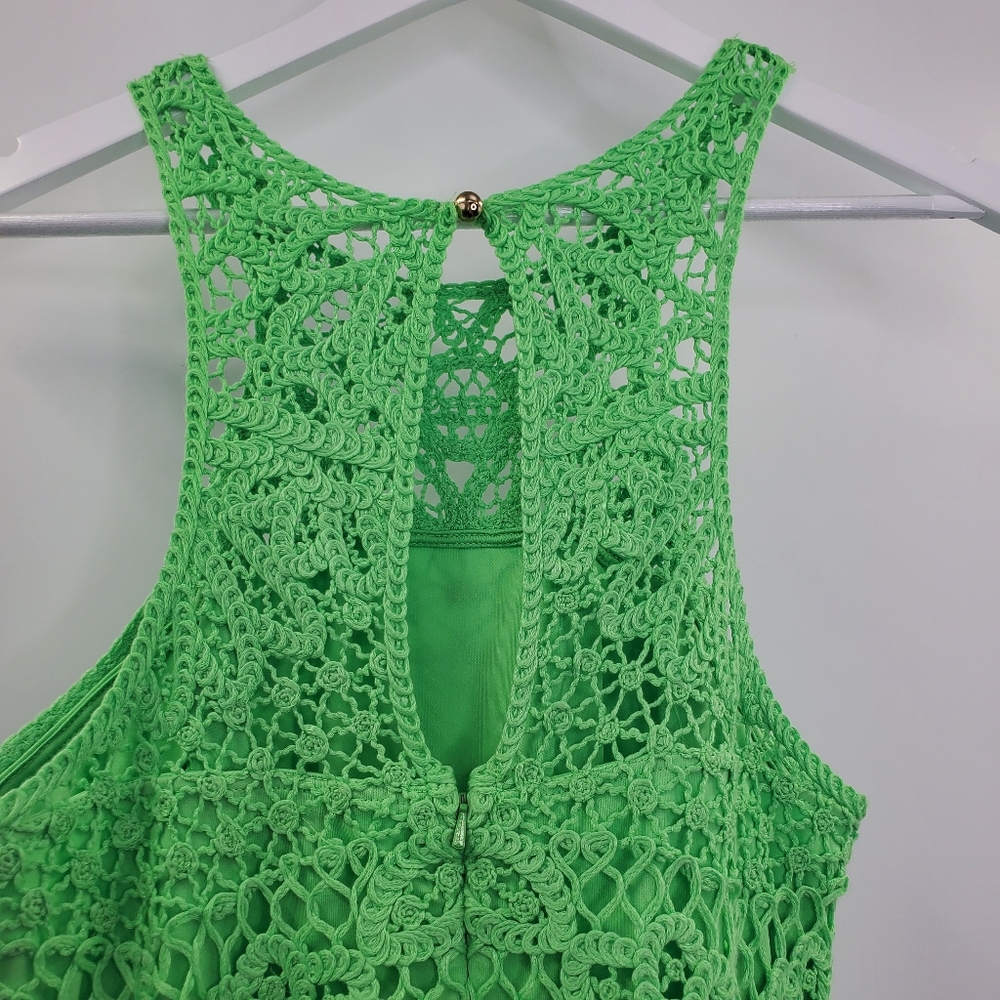 Lilly Pulitzer Jaimie Knit Lace Shift Dress Green - Picture 4 of 7